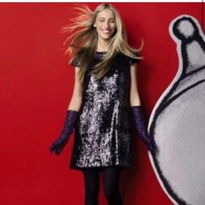 Banana Republic Black Sequin Sparkly Dress